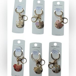 NWT Hello Kitty Head Key Ring $10 Closet Minimum Purchase 6 Options